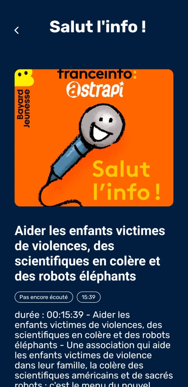 Détail d'un épisode
